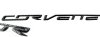 C7 Corvette Rear Bumper Letters - Carbon Fiber